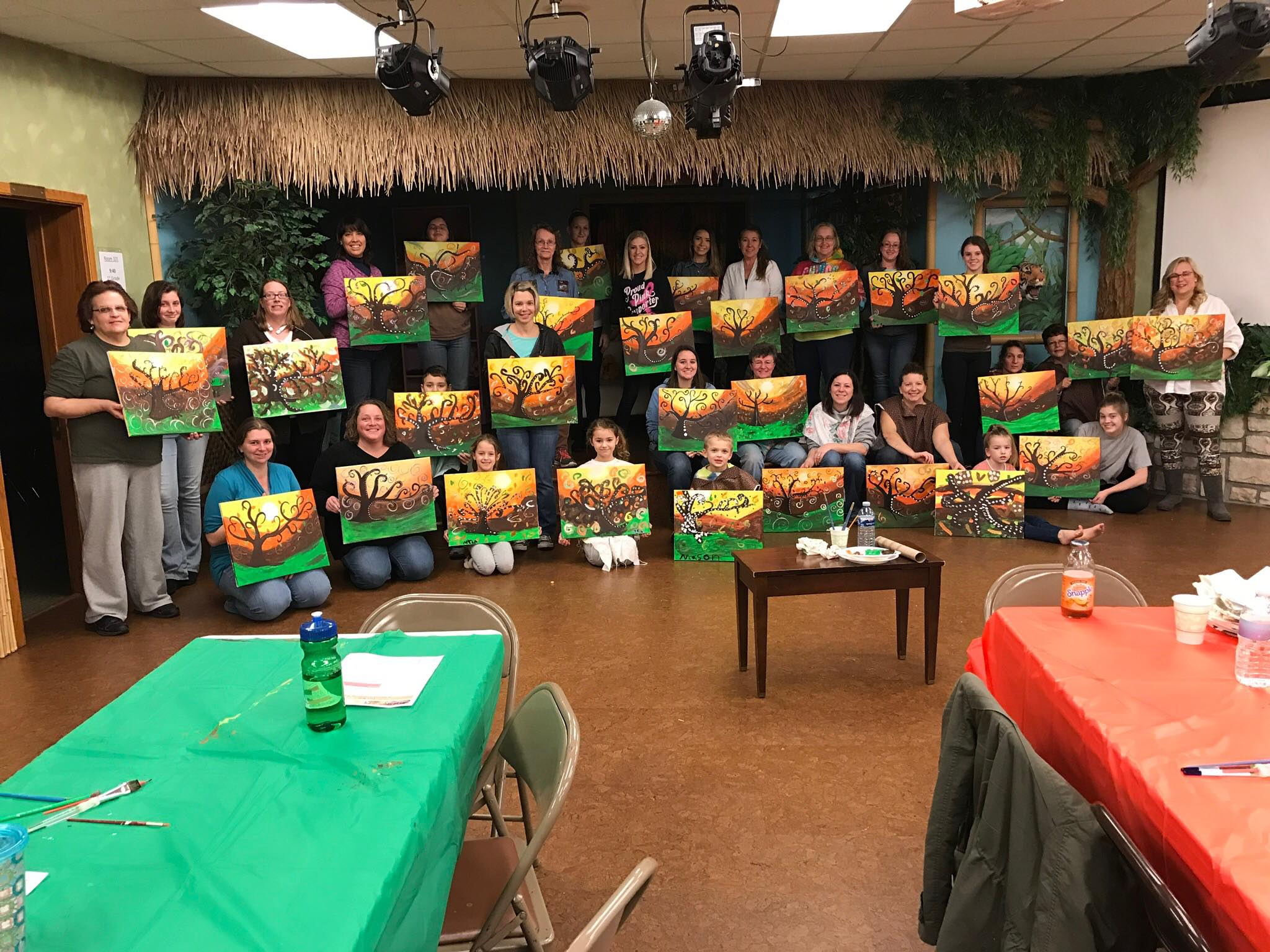 2017-01-17 Inspired Sisters Women's Ministry of Zions Church - Be Social Let's Make a Painting
