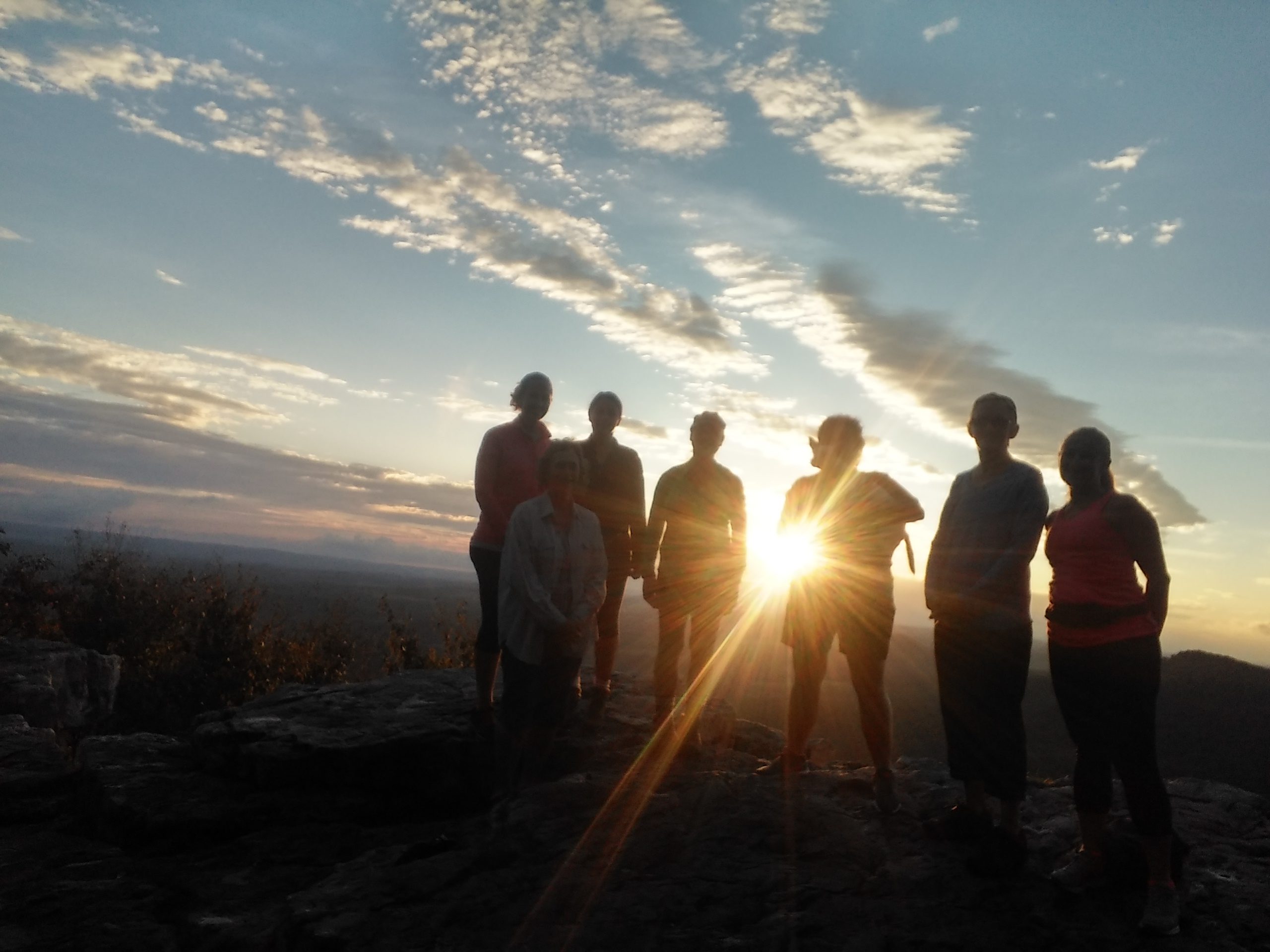 2018-09-22 Inspired Sisters Womens Ministry of Zions Church Be Active Sunrise Hike to Pulpit Rock