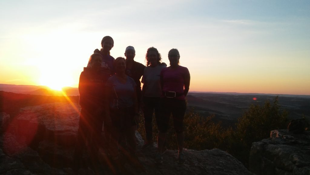 2018-06-16 Inspired Sisters Womens Ministry of Zions Church - Be Active - Sunrise Hike to Pulpit Rock
